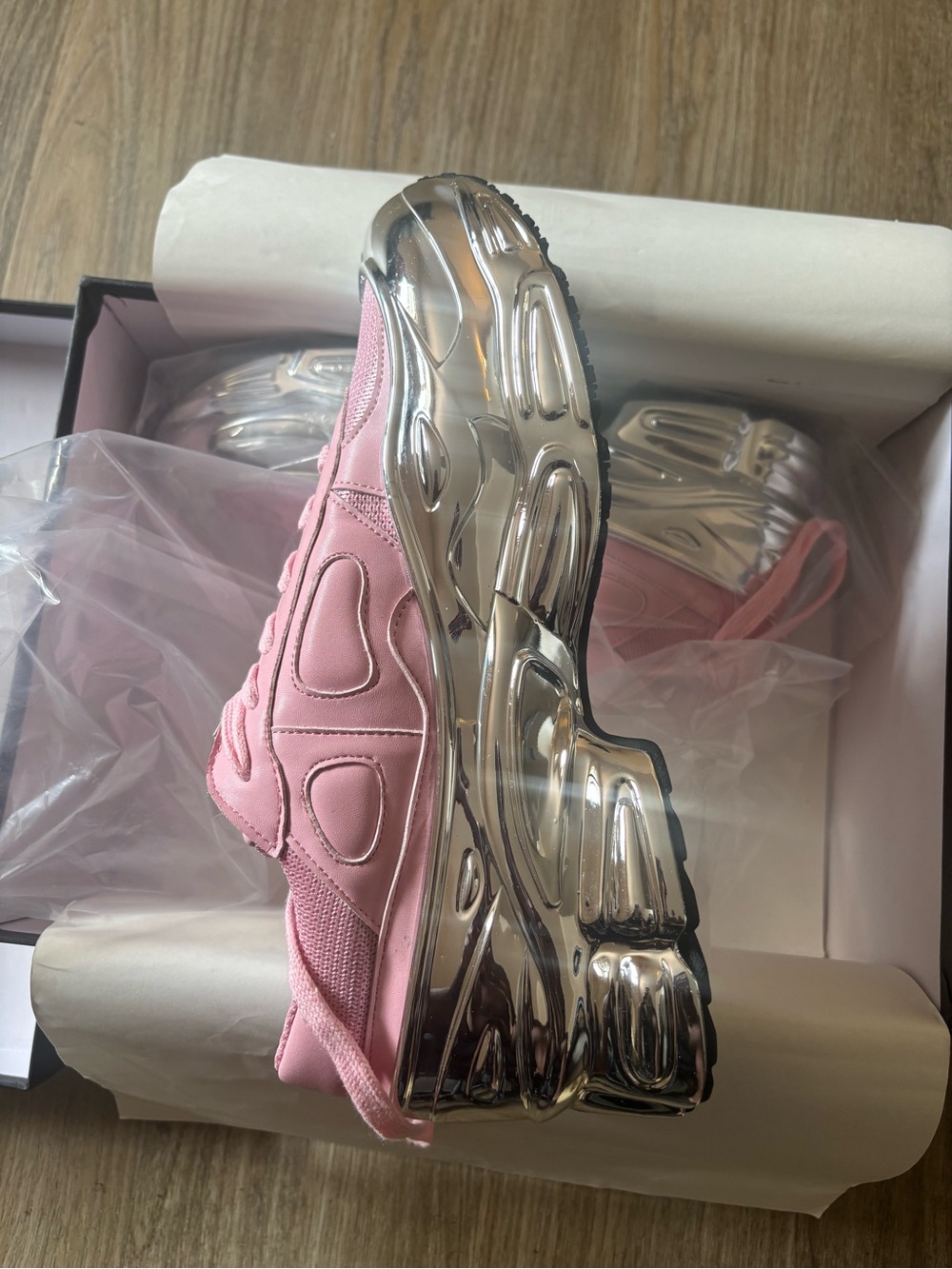 Dessiner collab sneackers silver metalic new - Picture 2 of 10